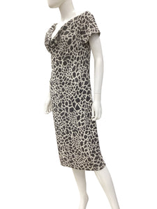 St John Size 10 Black & White Dress