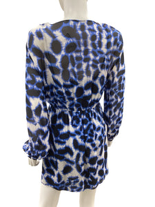 TWELTH STREET by Cynthia Vincent Size Small Blue Print Dress