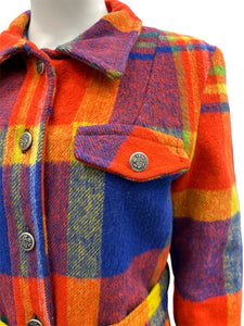 Size Small Plaid Coat