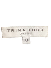Load image into Gallery viewer, Trina Turk Size 8 Blue &amp; Black Dress