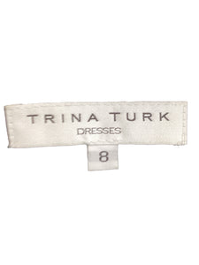 Trina Turk Size 8 Blue & Black Dress