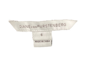 Diane Von Furstenberg Size Small Black & Gold Top