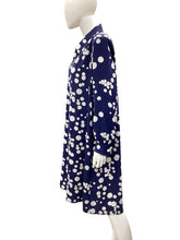 Load image into Gallery viewer, Rebecca Stuart-Vintage Size L/XL Blue &amp; White Dress