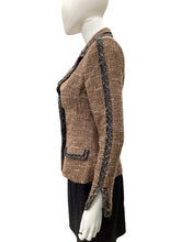 Load image into Gallery viewer, PILAR ROSSI Size Small Brown &amp; Black Blazers