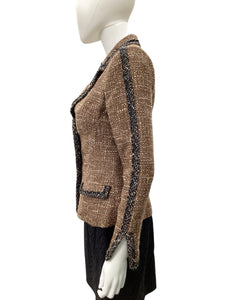 PILAR ROSSI Size Small Brown & Black Blazers