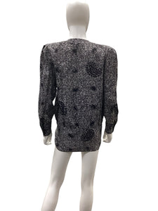 louis feraud Size 6 Black & White Top