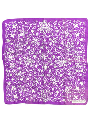 givenchy Purple & White Scarf