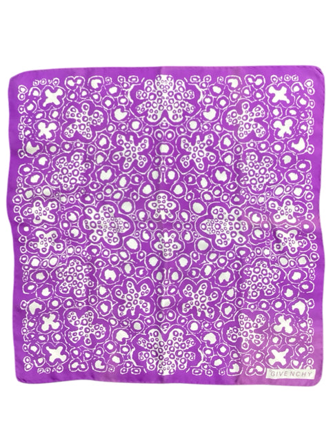 givenchy Purple & White Scarf