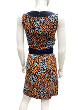 Load image into Gallery viewer, tory burch Size 2 navy &amp; orange Dress