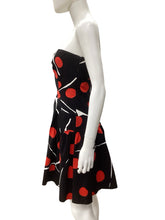 Load image into Gallery viewer, Dian Von Furstenberg Size Small Black &amp; Red Dress