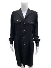 Load image into Gallery viewer, LIHLI- Vintage Size 10 Black Dress
