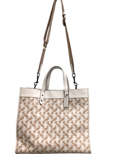 Coach Beige & white Purse