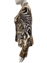 Load image into Gallery viewer, CACHE Size Small Brown Print Blazers