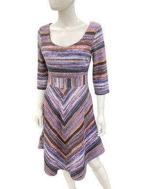 maeve Size Small Purple Print Dress