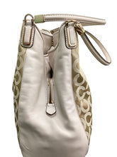 Load image into Gallery viewer, Coach Off White &amp; Gold Purse