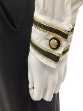 Load image into Gallery viewer, CACHE Size Small Black &amp; White Jumpsuit