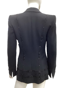 Badgley Mischka Size 6 Black Blazers