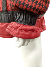 Load image into Gallery viewer, Mixed Blues Size XL Black &amp; Red Jacket
