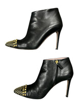 Load image into Gallery viewer, GUCCI Size 6 Black &amp; Gold Bootie