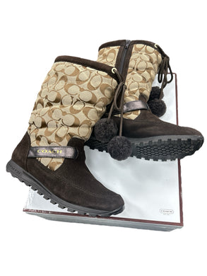 Coach Size 6 bronze Boots