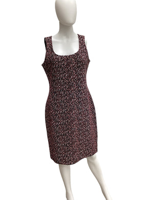 St John Size 10 Black, White & red Dress