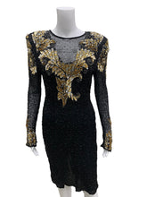 Load image into Gallery viewer, Lawerance Kazar Size Small Black/Colors Dress