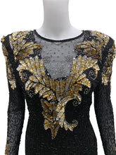 Load image into Gallery viewer, Lawerance Kazar Size Small Black/Colors Dress