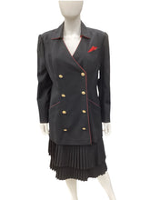 Load image into Gallery viewer, adolfo Size 10/12 Black &amp; Red Dress