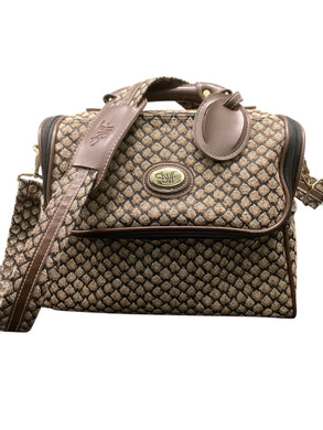 Dian Von Furstenberg Brown Print Purse