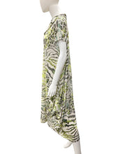 Load image into Gallery viewer, KOZAN Size 1x Green Print Dress