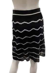 Missoni Size Small Black & Gold Skirt