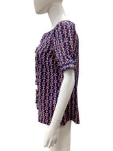 Load image into Gallery viewer, Lilly Pulitzer Size 6 Navy Print Top