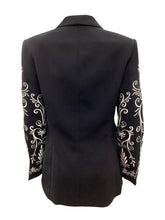 Load image into Gallery viewer, Travis Ayers Size Small Black &amp; Beige Blazers