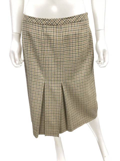 BROOKS Size 10 Plaid Skirt