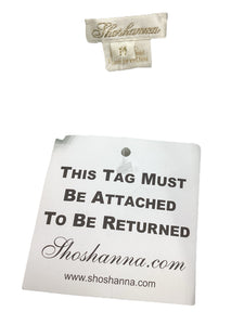 shoshana Size Medium White Print Dress