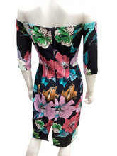 Load image into Gallery viewer, milly Size 2 Black/Floral Dress