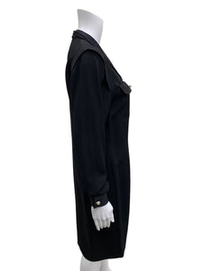 LIHLI- Vintage Size 10 Black Dress