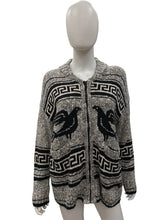Load image into Gallery viewer, OBEY No 89 Black &amp; Beige Cardigan