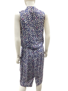 Lafayette 148 Size 8 Purple Print Dress