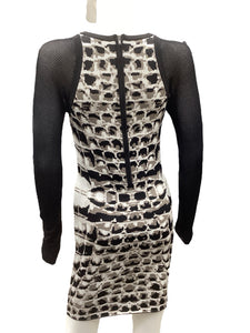 Parker Size Small Black & Animal Dress