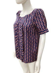 Lilly Pulitzer Size 6 Navy Print Top