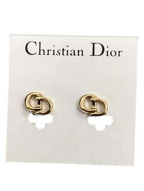 Christian Dior Gold Earrings