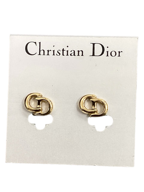 Christian Dior Gold Earrings