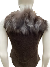 Load image into Gallery viewer, Adrienne landau Size Medium Brown Vest
