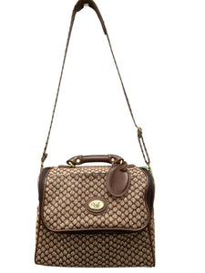 Dian Von Furstenberg Brown Print Purse