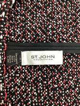 Load image into Gallery viewer, St John Size 10 Black, White &amp; red Dress
