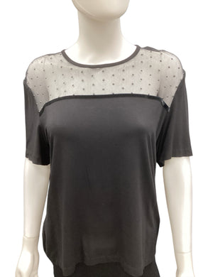 St John Size Large Black Top
