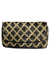 Load image into Gallery viewer, Black &amp; Gold Purse