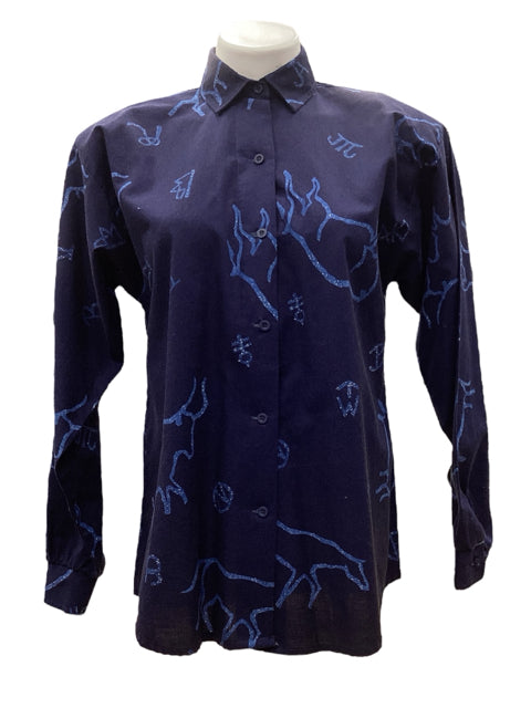 Roper Size Medium Blue Top