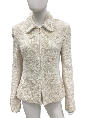 St John Couture Size 12 Ivory Blazers